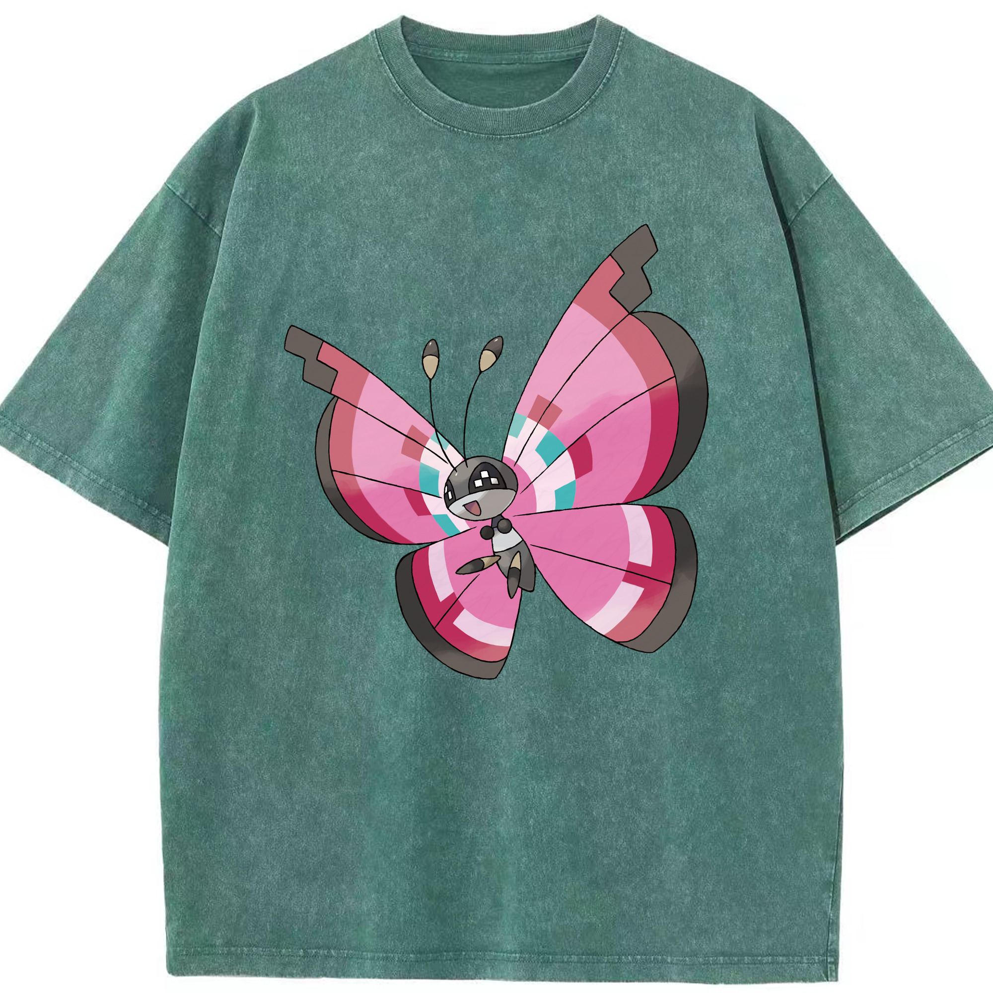 （画像用） ポケットモンスター Pokémon 綿100% ヴィンテージ風 半袖Tシャツ（フロントプリント）